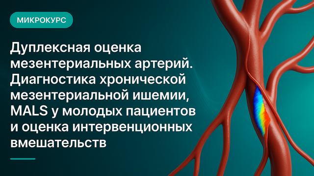 Мезентериалдық артерияларды дуплексті бағалау. Созылмалы мезентериалдық ишемияны, жас пациенттердегі MALS диагностикасы және интервенциялық араласуларды бағалау