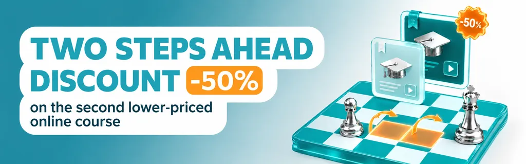 Two Courses — More Opportunities: 50% Off the Second