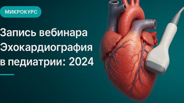 Recording of the webinar "Echocardiography in pediatrics: 2024"